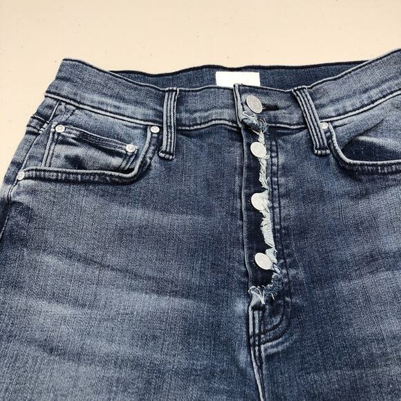 NWT MOTHER The Tomcat Oui Oui Straight Leg Blue Jeans Women's Sz 26 MSRP $258 - Picture 4 of 10